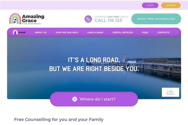 Amazing Grace website screenshot